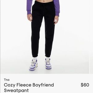 Aritzia fleeced sweatpants